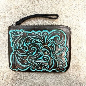 Patricia Nash Cassini Wristlet in Turquoise